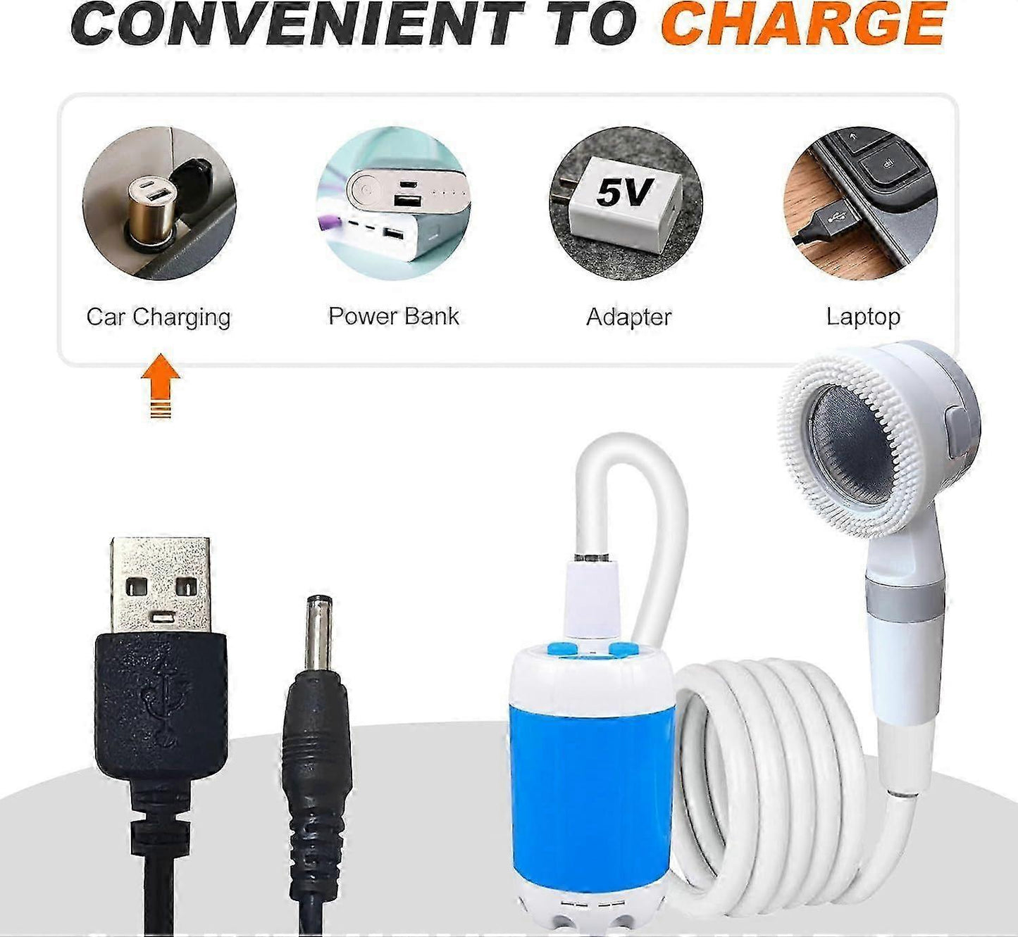 2026 Portable Camping Shower Pump – Upgraded Outdoor Shower System